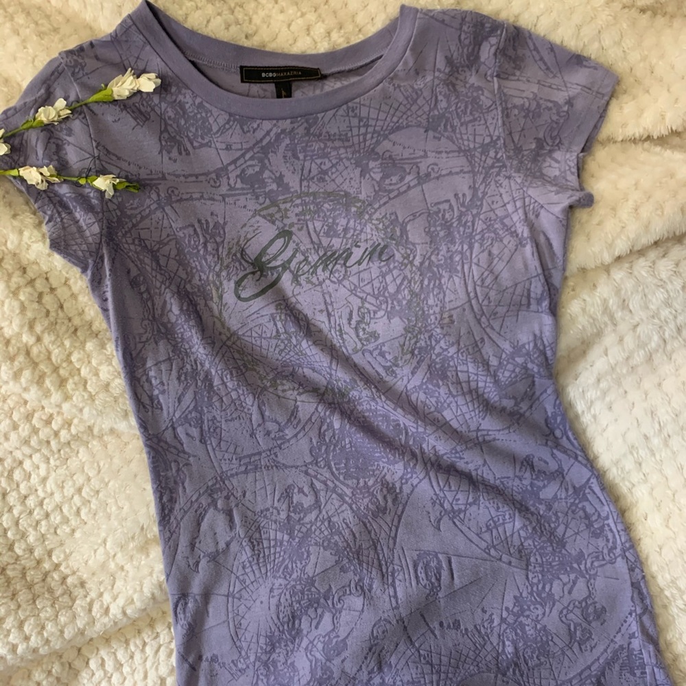 BCBG MaxAzria-Zodiac -Gemini top Lavander